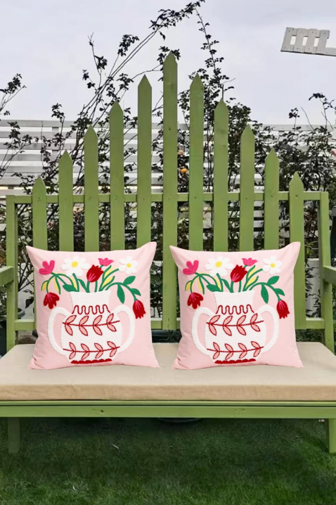Μαξιλαροθήκη GRIOGENA 40х40 cm, Χρώμα: ροζ, IVET.EU - Εκπτώσεις έως -80%