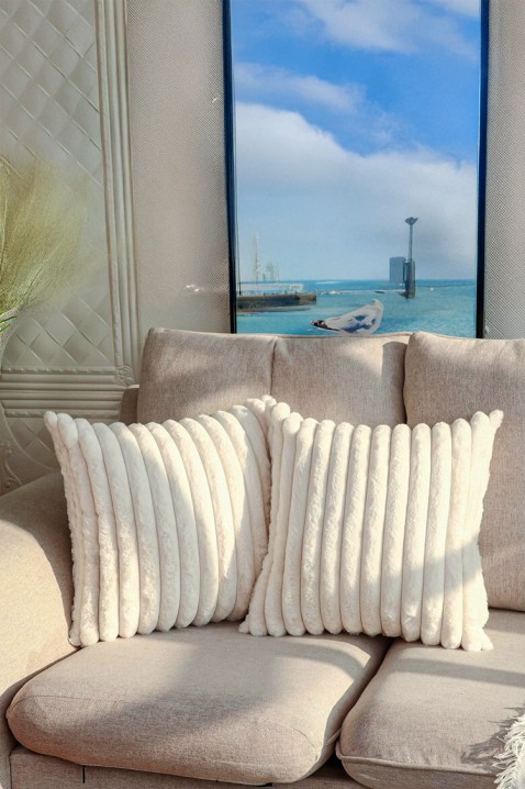 Μαξιλαροθήκη VERTISEA WHITE 40х40 cm, Χρώμα: άσπρο, IVET.EU - Εκπτώσεις έως -80%
