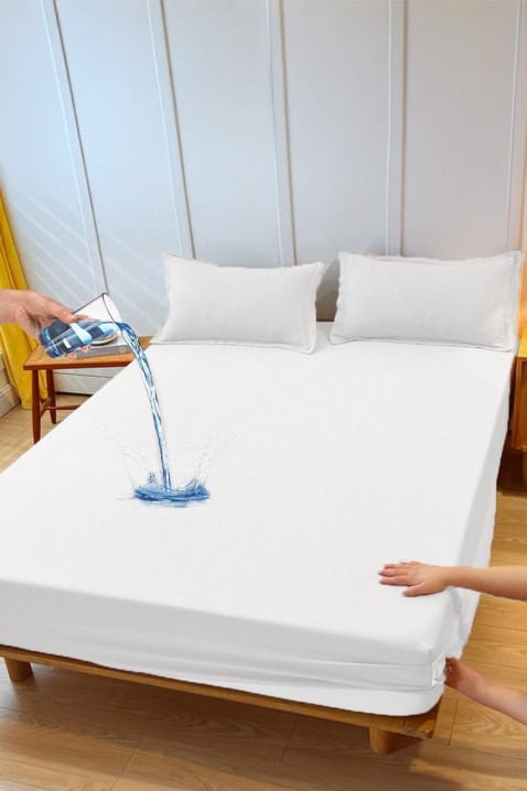 Σεντόνι με λάστιχο MONDELGA WHITE 200x220 cm, Χρώμα: άσπρο, IVET.EU - Εκπτώσεις έως -80%