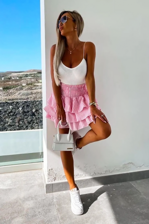 Φούστα SENTOXA PINK, Χρώμα: ροζ, IVET.EU - Εκπτώσεις έως -80%