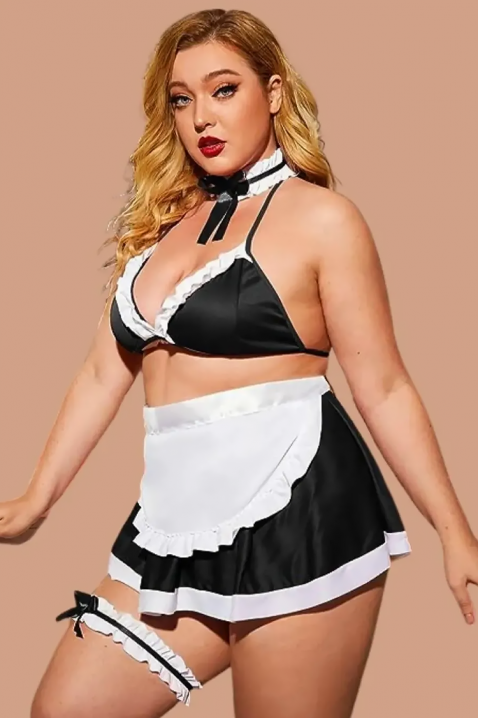 Ερωτικό σετ υπηρέτρια ZELMA BLACK, Χρώμα: μαύρο, IVET.EU - Εκπτώσεις έως -80%