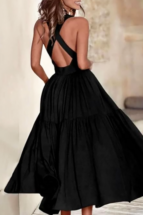 Φόρεμα TILMERA BLACK, Χρώμα: μαύρο, IVET.EU - Εκπτώσεις έως -80%