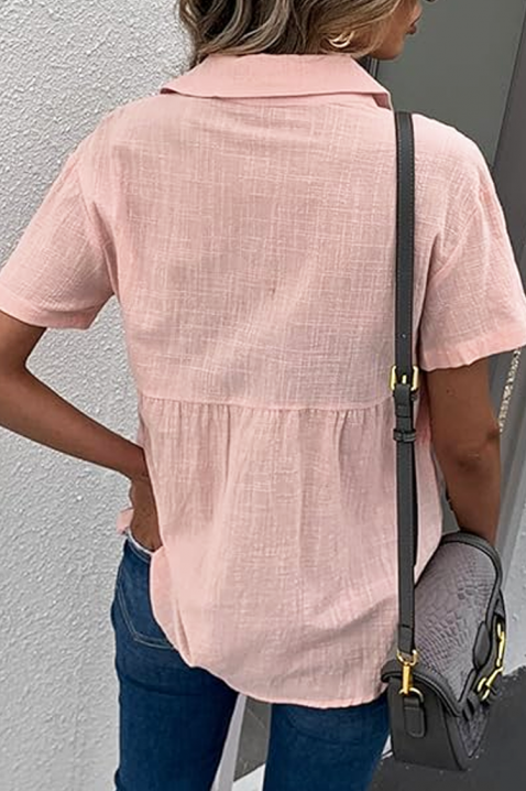 Γυναικείο πουκάμισο VOLELSA PINK, Χρώμα: ροζ, IVET.EU - Εκπτώσεις έως -80%