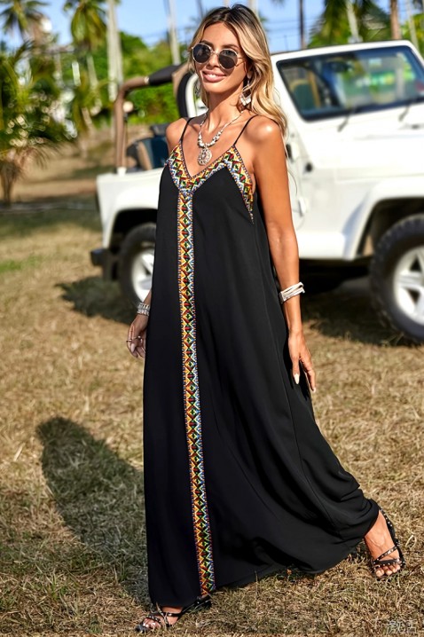 Φόρεμα NORVILZA BLACK, Χρώμα: μαύρο, IVET.EU - Εκπτώσεις έως -80%