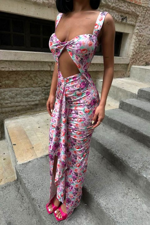 Φόρεμα TIRVOLZA PINK, Χρώμα: πράσινο, IVET.EU - Εκπτώσεις έως -80%