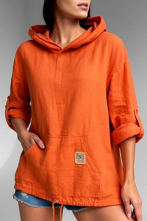 Φούτερ ERMISANA ORANGE, Χρώμα: πορτοκαλί, IVET.EU - Εκπτώσεις έως -80%
