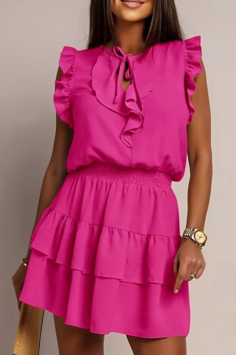 Φόρεμα UNIKUMA FUCHSIA, Χρώμα: φούξια, IVET.EU - Εκπτώσεις έως -80%