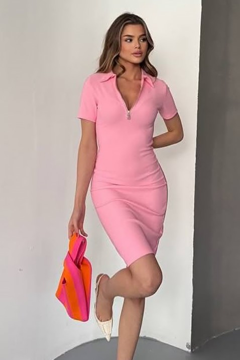 Φόρεμα CIRVELVA PINK, Χρώμα: ροζ, IVET.EU - Εκπτώσεις έως -80%