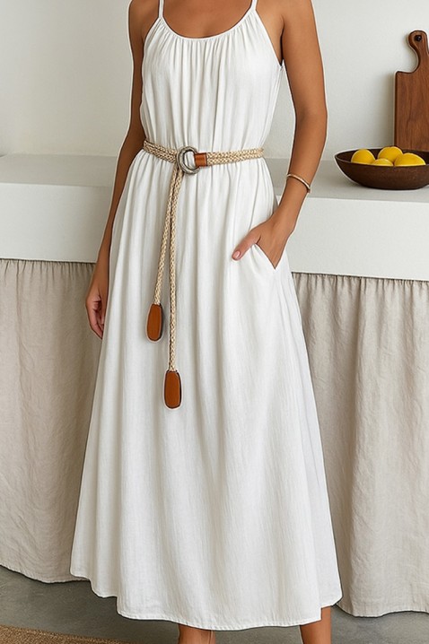 Φόρεμα IRZILVA WHITE, Χρώμα: άσπρο, IVET.EU - Εκπτώσεις έως -80%