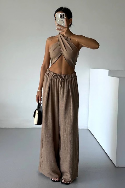 Σύνολο ASMEROLA BEIGE, Χρώμα: σκούρο μπεζ, IVET.EU - Εκπτώσεις έως -80%