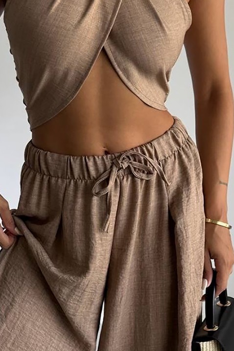 Σύνολο ASMEROLA BEIGE, Χρώμα: σκούρο μπεζ, IVET.EU - Εκπτώσεις έως -80%