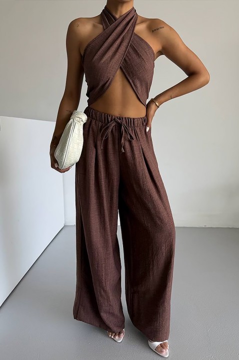 Σύνολο SMEROLA BROWN, Χρώμα: καφέ, IVET.EU - Εκπτώσεις έως -80%