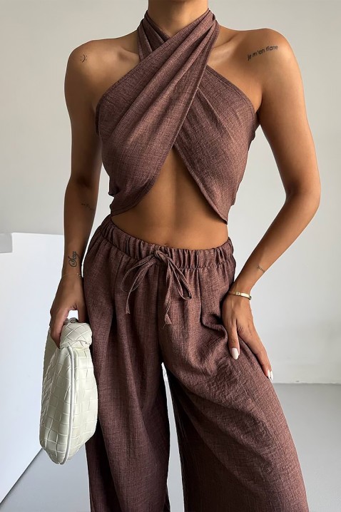 Σύνολο SMEROLA BROWN, Χρώμα: καφέ, IVET.EU - Εκπτώσεις έως -80%