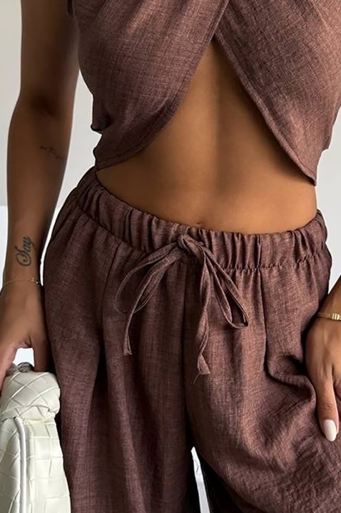 Σύνολο SMEROLA BROWN, Χρώμα: καφέ, IVET.EU - Εκπτώσεις έως -80%