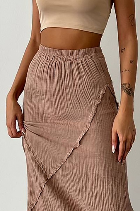 Φούστα KABAWA BEIGE, Χρώμα: μπεζ, IVET.EU - Εκπτώσεις έως -80%
