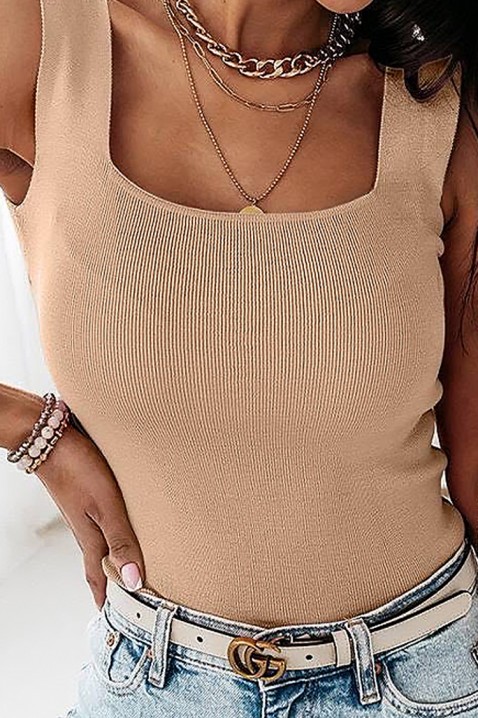 Τοπ TLIVERSA BEIGE, Χρώμα: μπεζ, IVET.EU - Εκπτώσεις έως -80%