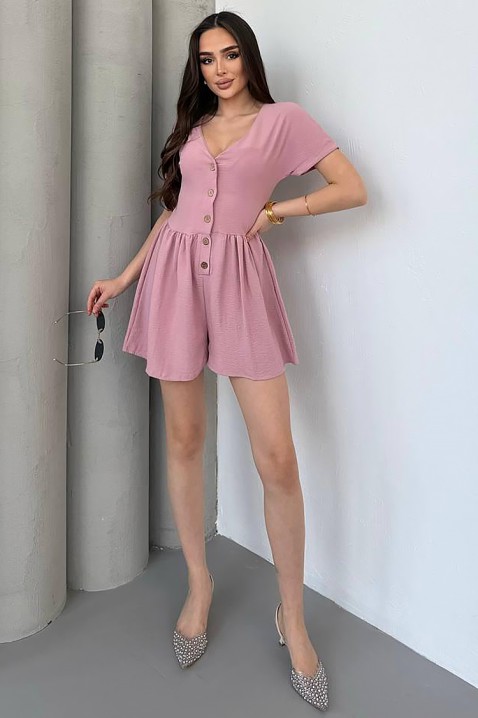 Ολόσωμη φόρμα BUTONEZA PINK, Χρώμα: ροζ, IVET.EU - Εκπτώσεις έως -80%