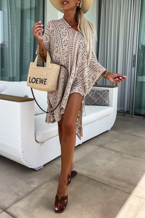 Τουνίκ παραλίας LERINZA BEIGE, Χρώμα: μπεζ, IVET.EU - Εκπτώσεις έως -80%