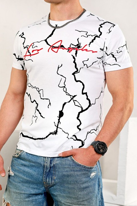 Ανδρικό κοντομάνικο μπλουζάκι TORIMO WHITE, Χρώμα: άσπρο, IVET.EU - Εκπτώσεις έως -80%