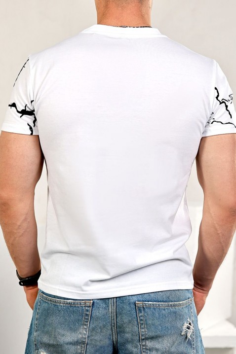 Ανδρικό κοντομάνικο μπλουζάκι TORIMO WHITE, Χρώμα: άσπρο, IVET.EU - Εκπτώσεις έως -80%