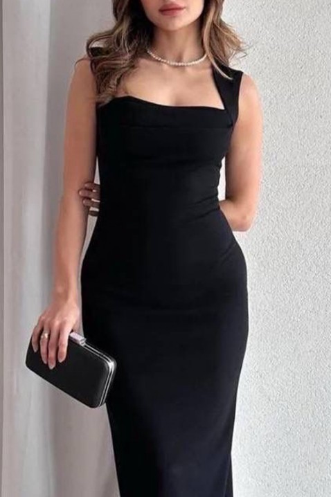 Φόρεμα KELMONZA BLACK, Χρώμα: μαύρο, IVET.EU - Εκπτώσεις έως -80%