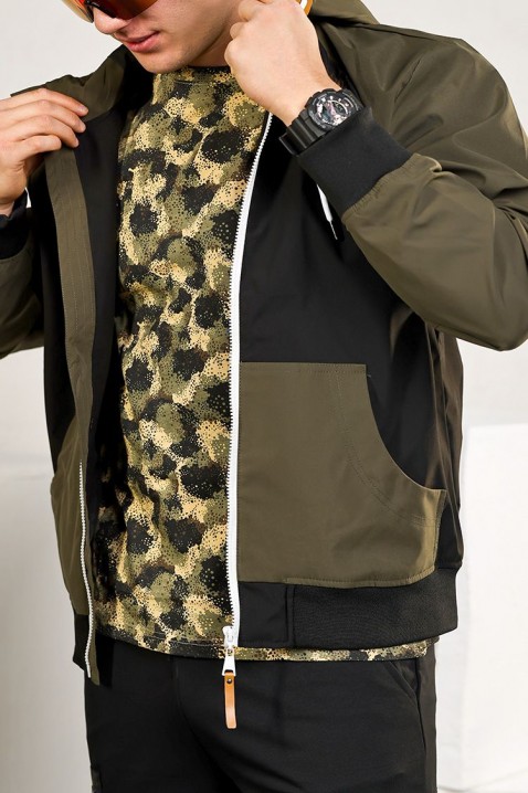 Ανδρικό μπουφάν BRONTO KHAKI, Χρώμα: χακί, IVET.EU - Εκπτώσεις έως -80%