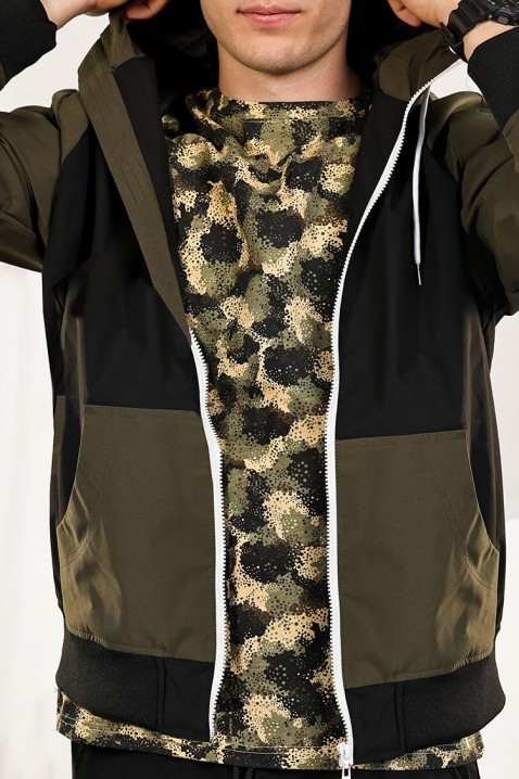 Ανδρικό μπουφάν BRONTO KHAKI, Χρώμα: χακί, IVET.EU - Εκπτώσεις έως -80%