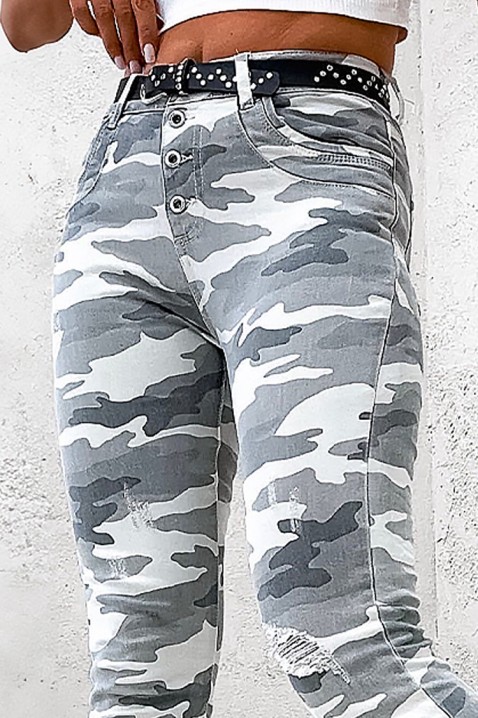 Τζιν POLIKIA, Χρώμα: γραφίτης, IVET.EU - Εκπτώσεις έως -80%