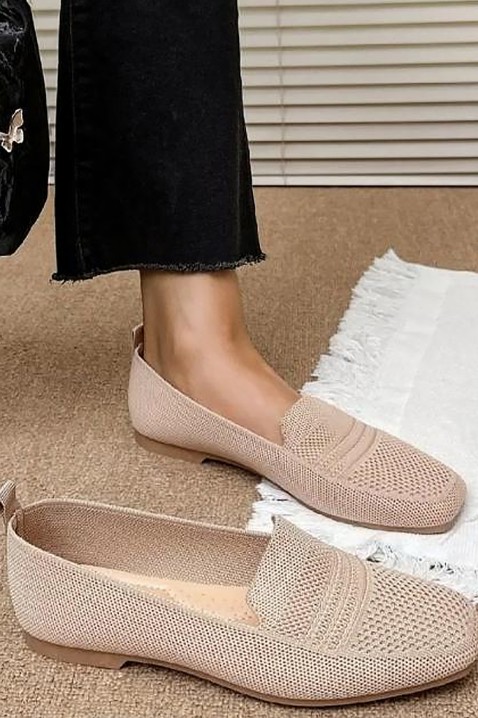 Γυναικεία μοκασίνια VIODELZA BEIGE, Χρώμα: μπεζ, IVET.EU - Εκπτώσεις έως -80%