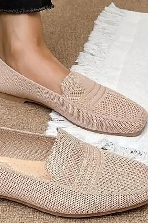Γυναικεία μοκασίνια VIODELZA BEIGE, Χρώμα: μπεζ, IVET.EU - Εκπτώσεις έως -80%