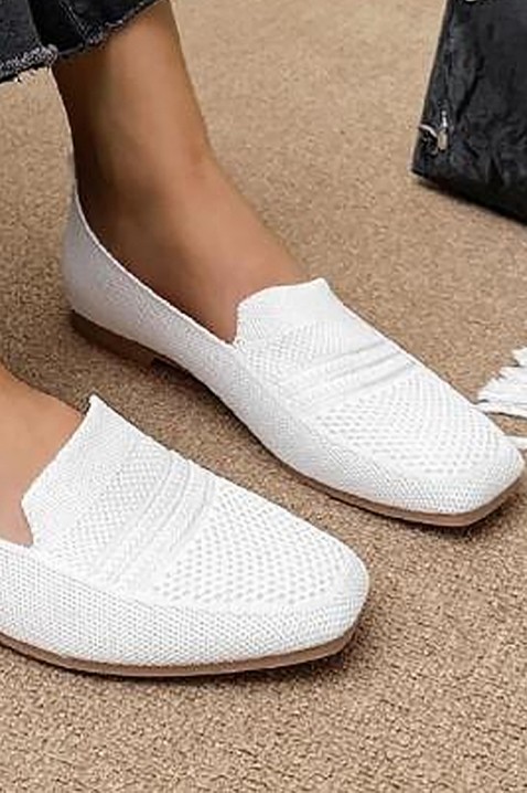 Γυναικεία μοκασίνια VIODELZA WHITE, Χρώμα: άσπρο, IVET.EU - Εκπτώσεις έως -80%