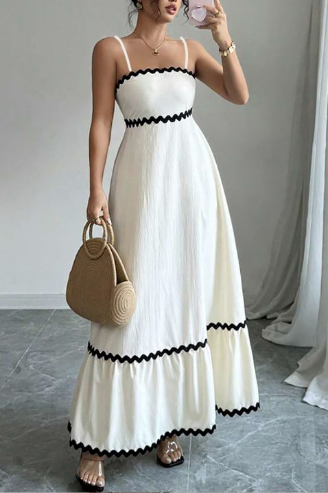 Φόρεμα XIORESA WHITE, Χρώμα: άσπρο, IVET.EU - Εκπτώσεις έως -80%