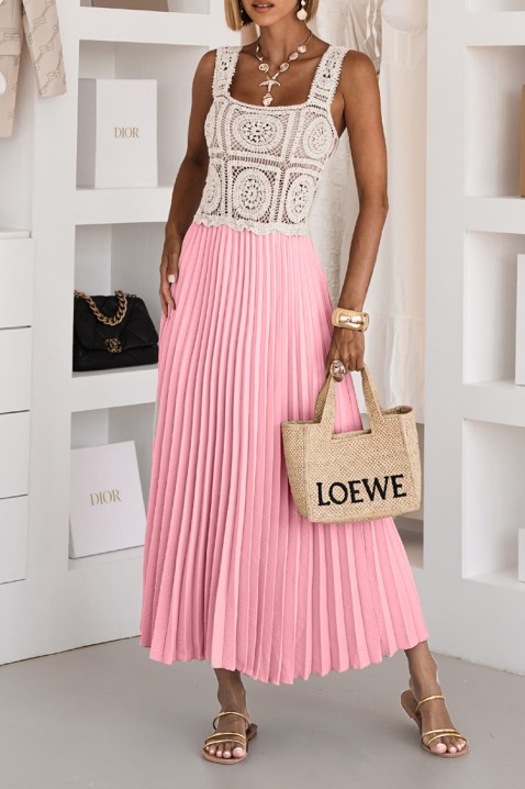 Φόρεμα SERMIGA PINK, Χρώμα: ροζ, IVET.EU - Εκπτώσεις έως -80%