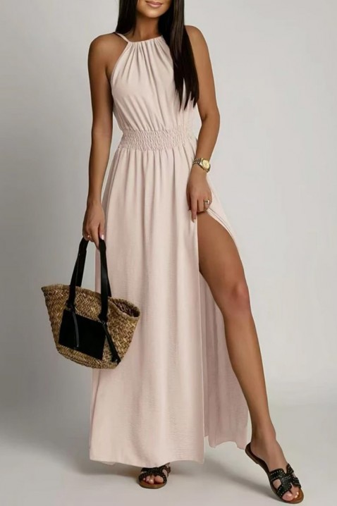 Φόρεμα ESMERANZA BEIGE, Χρώμα: μπεζ, IVET.EU - Εκπτώσεις έως -80%