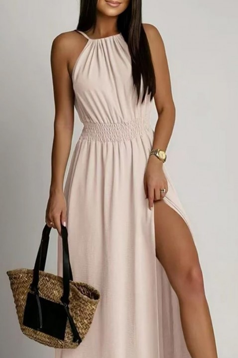 Φόρεμα ESMERANZA BEIGE, Χρώμα: μπεζ, IVET.EU - Εκπτώσεις έως -80%