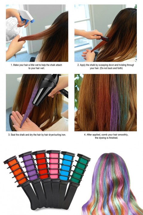 Κιμωλία για τα μαλλιά CHROMINA PURPLE, Χρώμα: μωβ, IVET.EU - Εκπτώσεις έως -80%