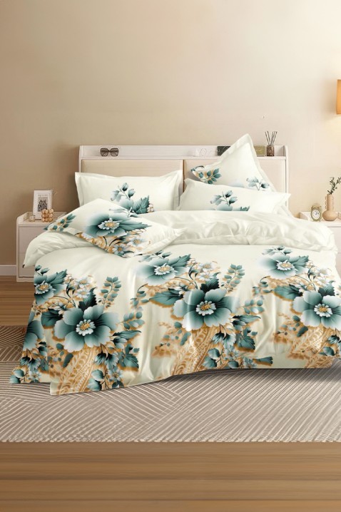 Σετ κρεβατοκάμαρας THORELIA 200x220 cm βαμβακερό - 4 τεμάχια, Χρώμα: χρωματιστό, IVET.EU - Εκπτώσεις έως -80%