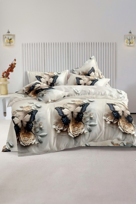 Σετ κρεβατοκάμαρας AURESIA 200x220 cm βαμβακερό - 4 τεμάχια, Χρώμα: χρωματιστό, IVET.EU - Εκπτώσεις έως -80%