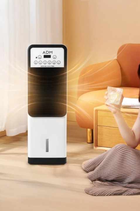 2 σε 1 φορητό κλιματιστικό - ψύξη/θέρμανση DRINY, Χρώμα: μαύρο και άσπρο, IVET.EU - Εκπτώσεις έως -80%