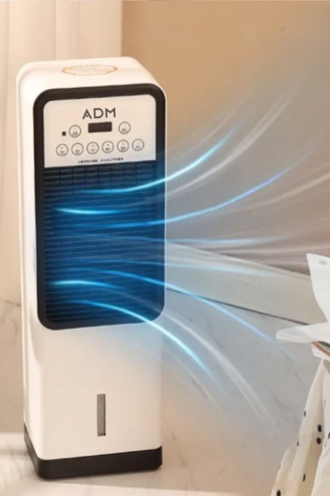 2 σε 1 φορητό κλιματιστικό - ψύξη/θέρμανση DRINY, Χρώμα: μαύρο και άσπρο, IVET.EU - Εκπτώσεις έως -80%