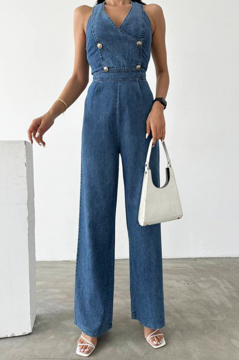 Ολόσωμη φόρμα BOTONELA BLUE, Χρώμα: μπλε, IVET.EU - Εκπτώσεις έως -80%