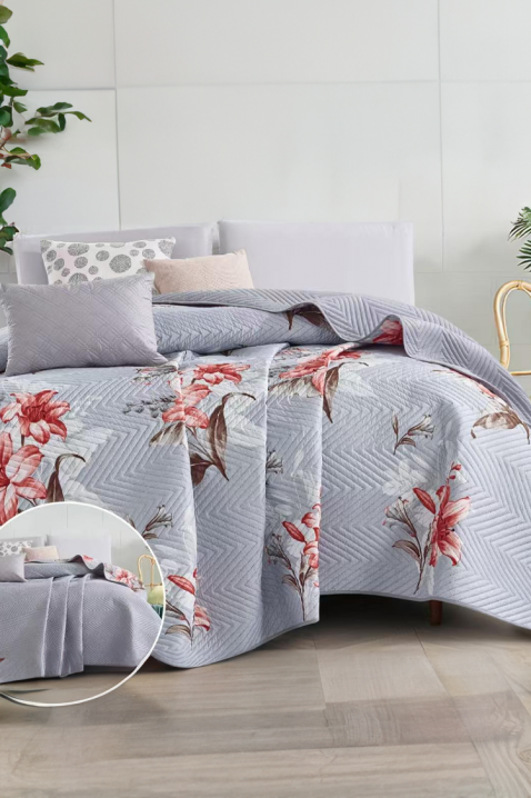 Διπλής όψης κουβερλί IRONEGA 160x200 cm, Χρώμα: γκρι, IVET.EU - Εκπτώσεις έως -80%