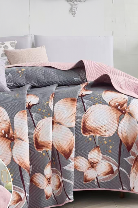 Διπλής όψης κουβερλί LOLMEJA 160x200 cm, Χρώμα: γκρι, IVET.EU - Εκπτώσεις έως -80%