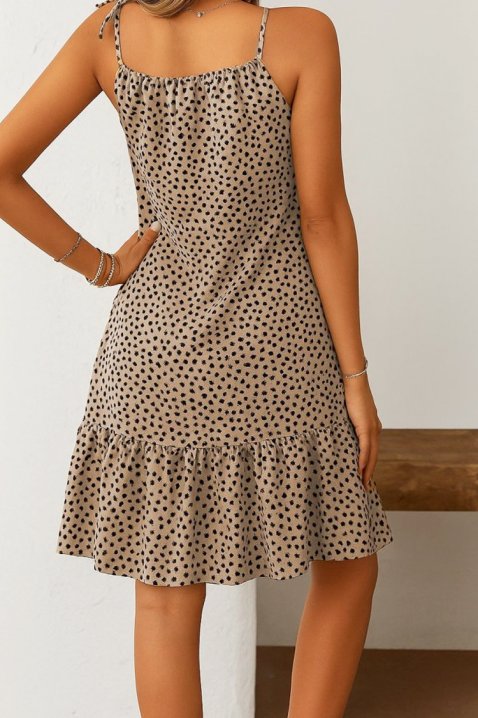 Φόρεμα BAGRINATA BEIGE, Χρώμα: μπεζ, IVET.EU - Εκπτώσεις έως -80%