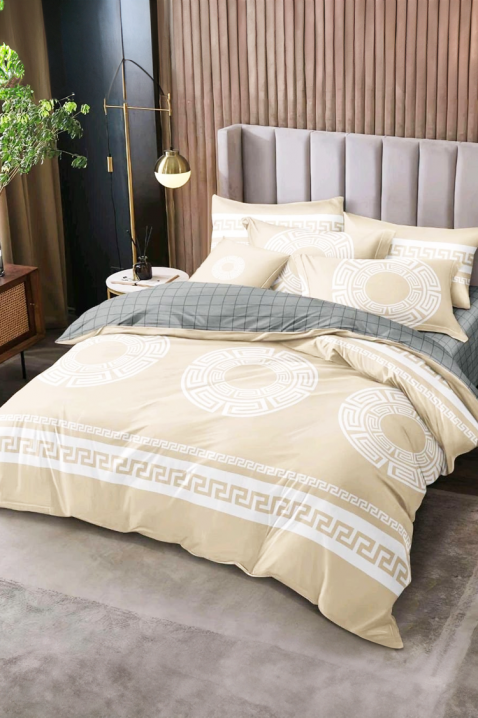 Σετ κρεβατοκάμαρας PLOHERA BEIGE 200x220 cm βαμβακερό - 4 τεμ., Χρώμα: μπεζ, IVET.EU - Εκπτώσεις έως -80%
