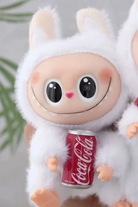 Αξεσουάρ τσάντας LABUBU COCA COLA WHITE, Χρώμα: άσπρο, IVET.EU - Εκπτώσεις έως -80%