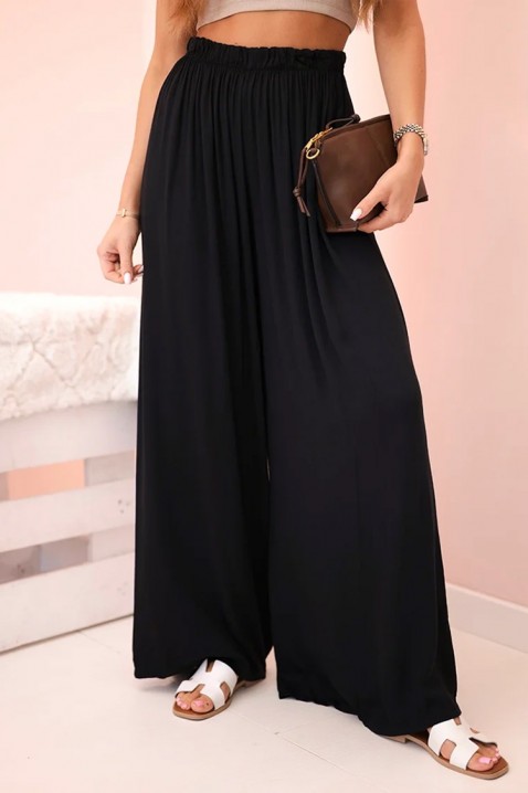 Παντελόνι ZALMERFA BLACK, Χρώμα: μαύρο, IVET.EU - Εκπτώσεις έως -80%