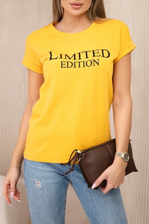 Κοντομάνικο μπλουζάκι SUKREZA YELLOW, Χρώμα: κίτρινο, IVET.EU - Εκπτώσεις έως -80%