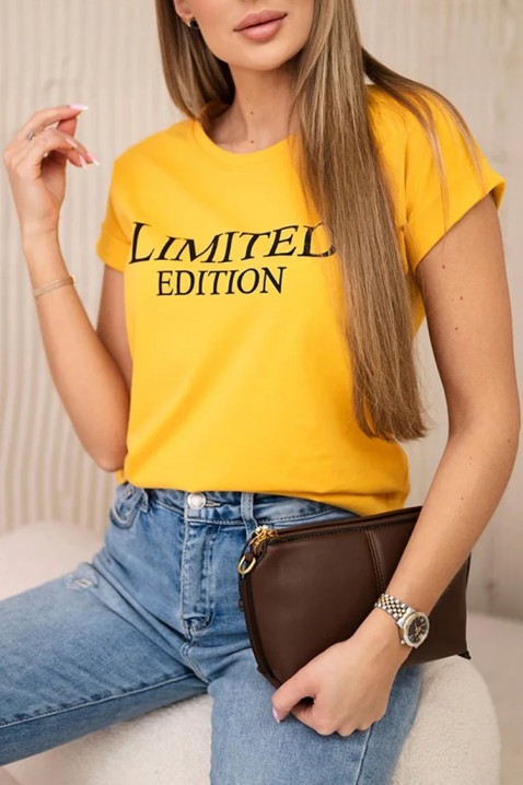 Κοντομάνικο μπλουζάκι SUKREZA YELLOW, Χρώμα: κίτρινο, IVET.EU - Εκπτώσεις έως -80%