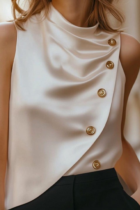 Τοπ BLOUSANA, Χρώμα: εκρού, IVET.EU - Εκπτώσεις έως -80%